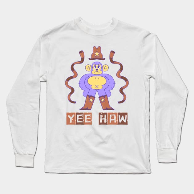 Yee Haw Long Sleeve T-Shirt by KUKUL